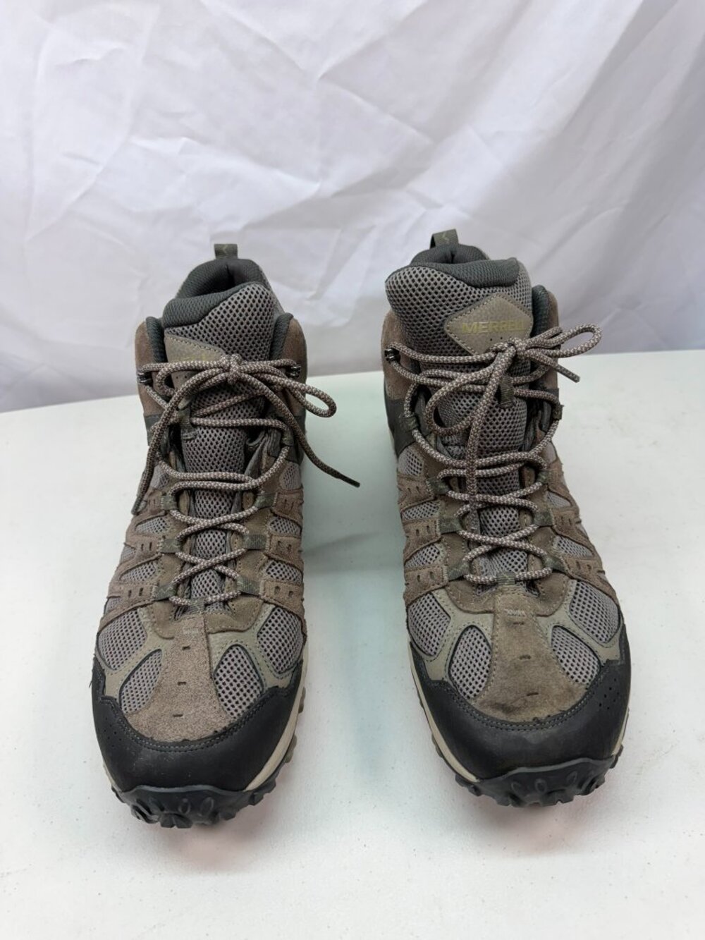 Merrell Moab 2 Waterproof Hiking Shoes Men’s 15 Brown Gray Trail Outdoor